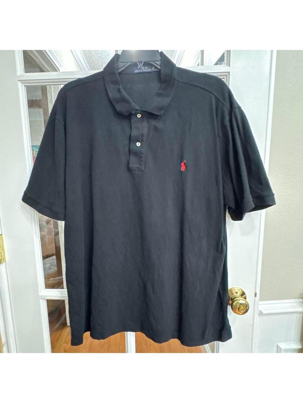 Polo Ralph Lauren The Iconic Mesh Polo Shirt Black 2XB